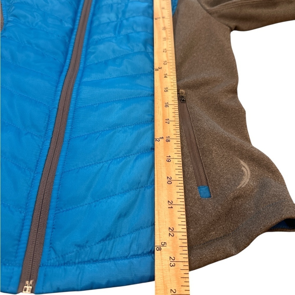 Exertek Jacket Size PL Blue Gray Full Front Zipper Stand Collar Lightweight - Picture 12 of 13